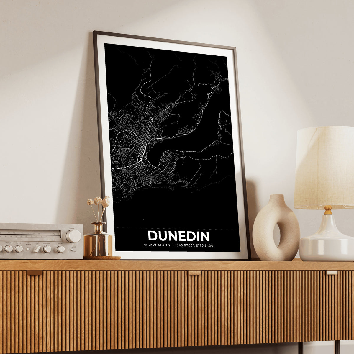 Dunedin Elegant Map Poster
