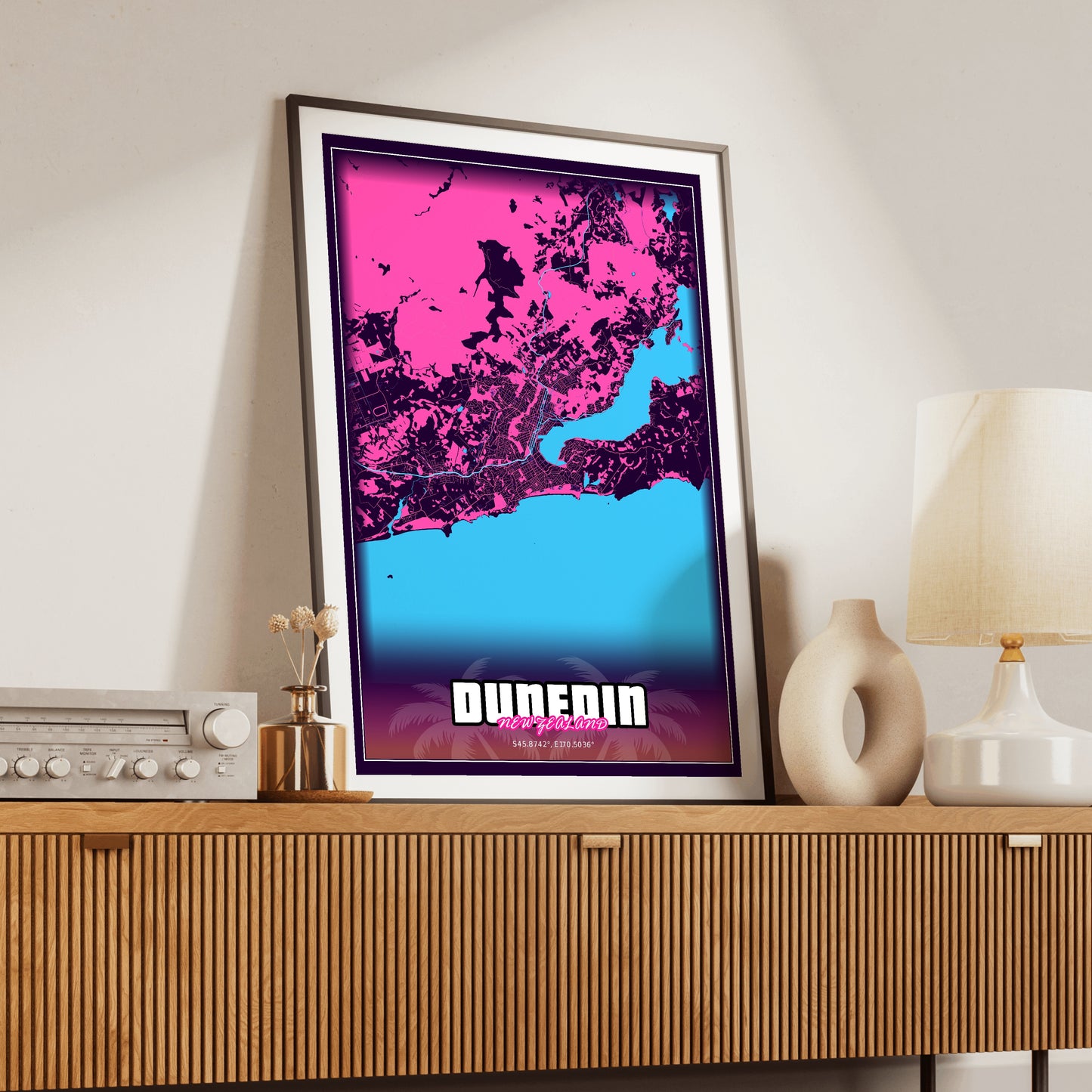 Dunedin GTA Map Poster