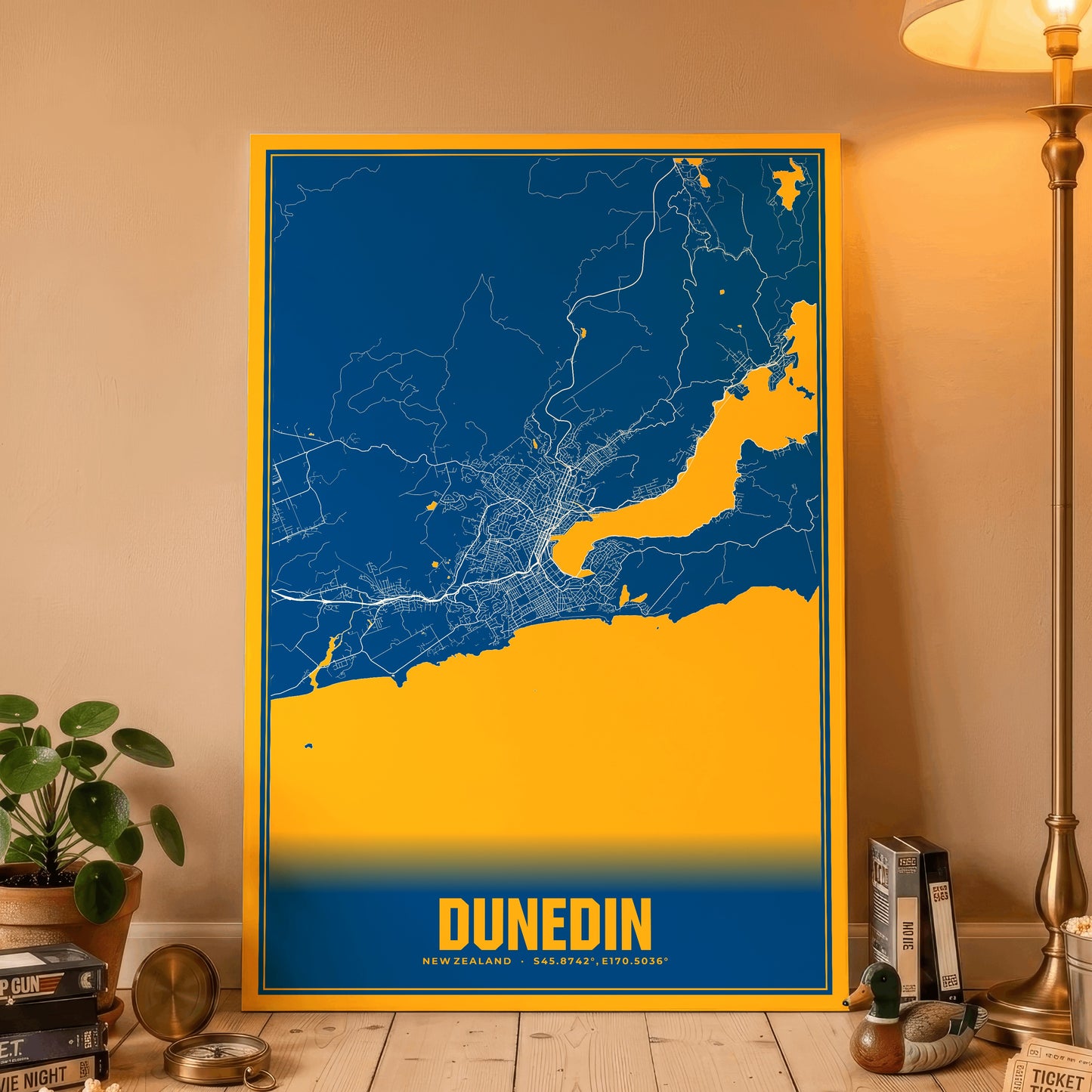 Dunedin Blockbuster Map Poster