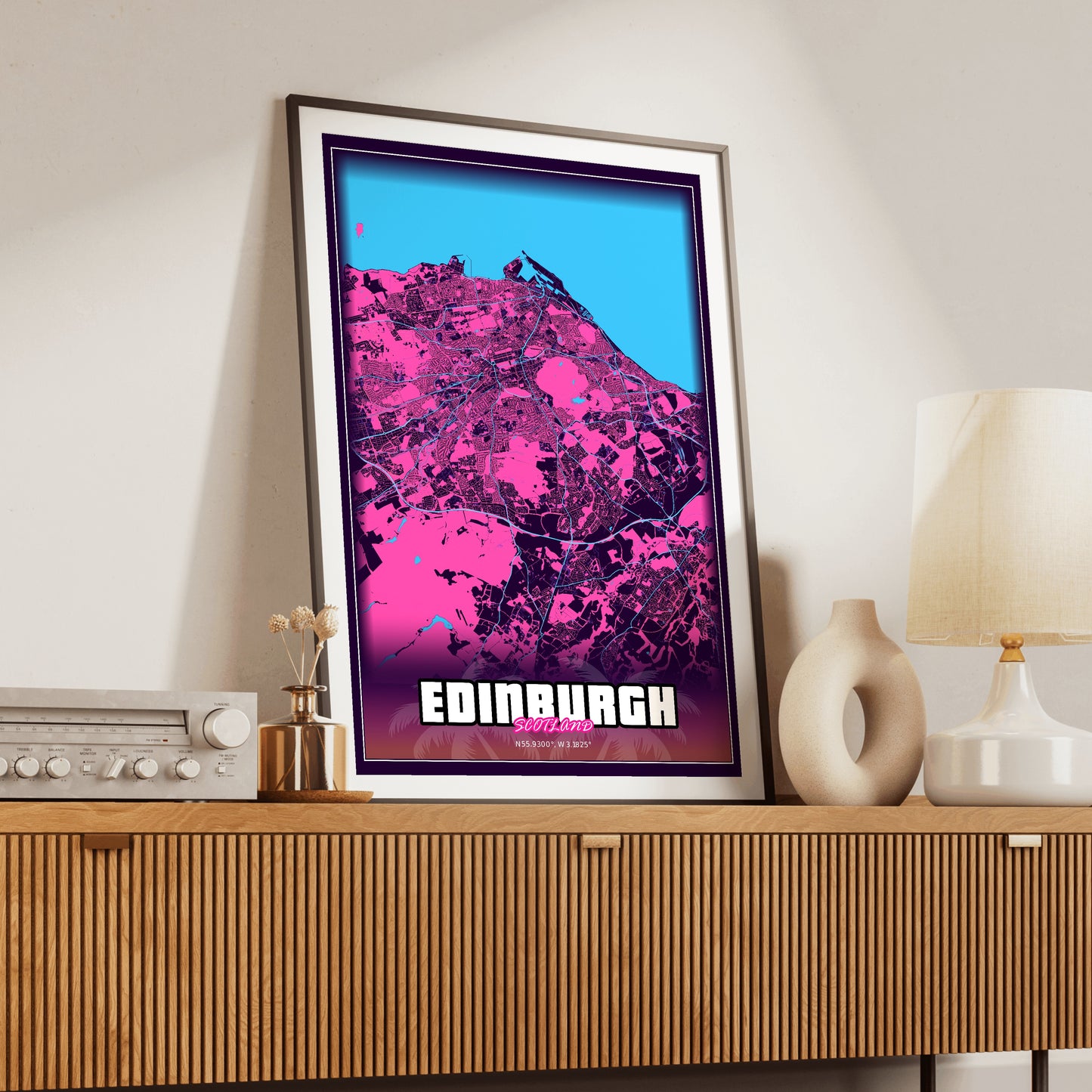 Edinburgh GTA Map Poster