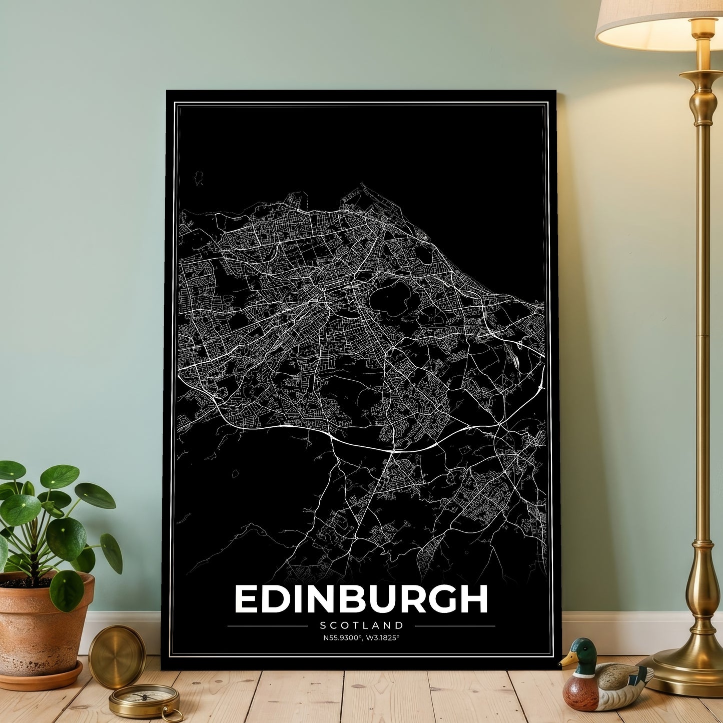 Edinburgh Modern Map Poster
