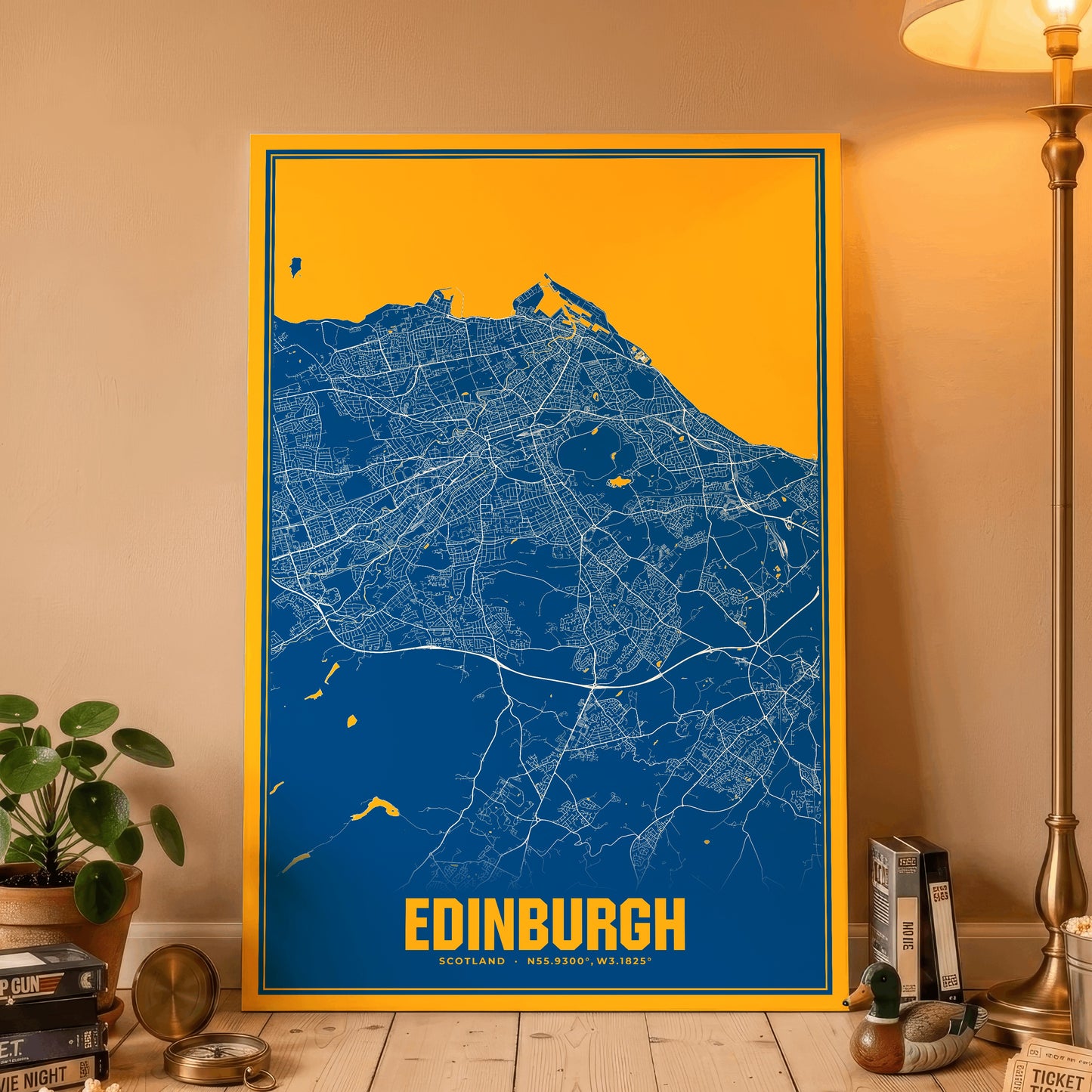 Edinburgh Blockbuster Map Poster