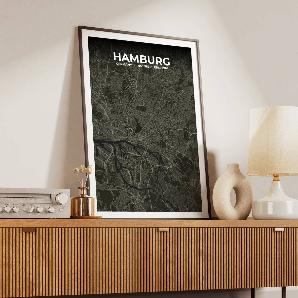 Hamburg Sable Map Poster
