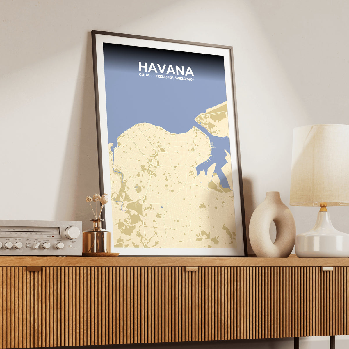 Havana Barn Map Poster