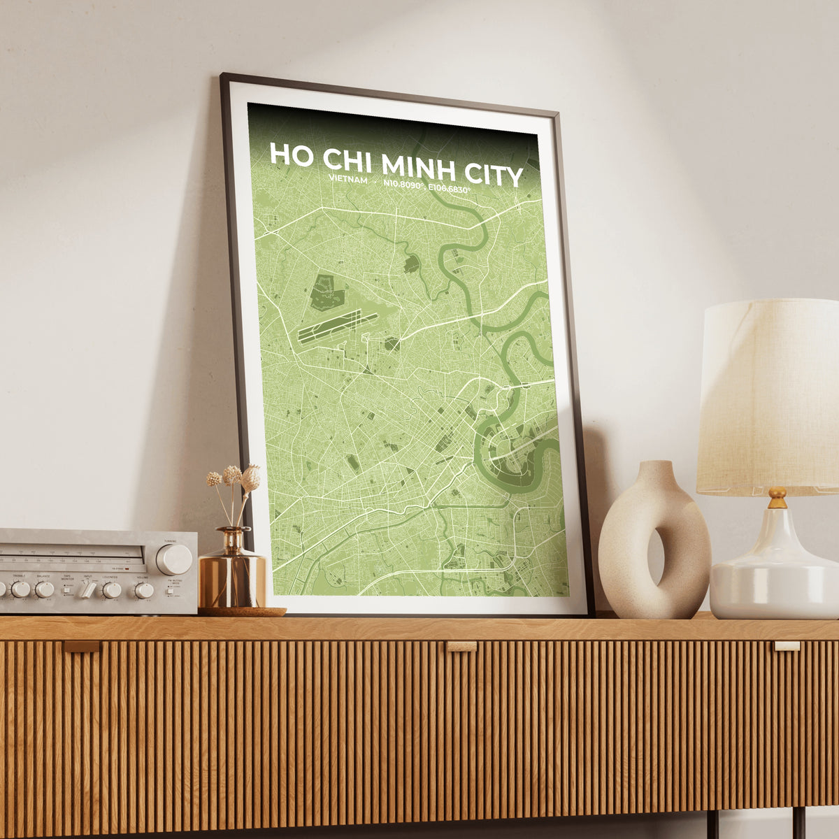 Ho Chi Minh City Grove Map Poster