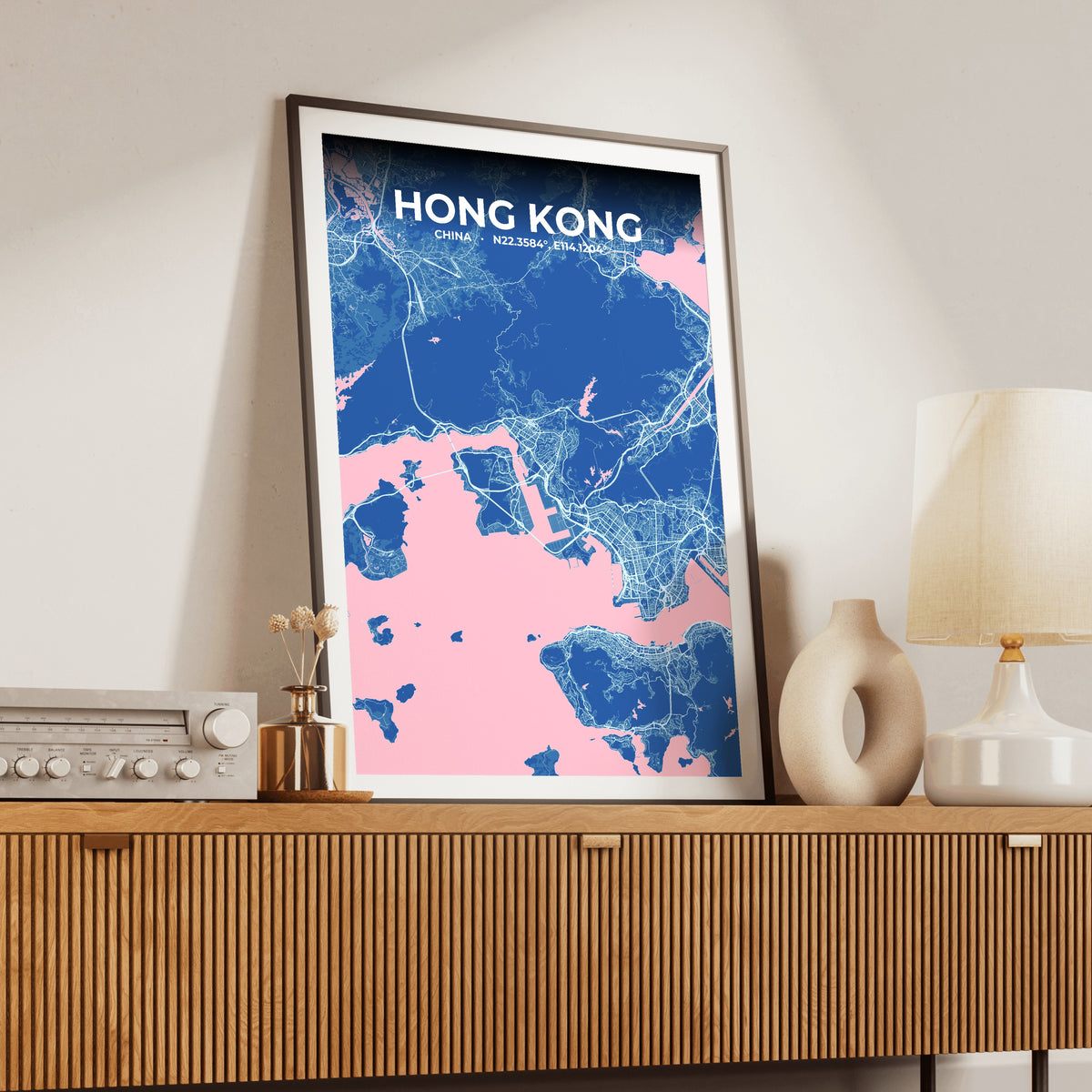 Hong Kong Candy Map Poster