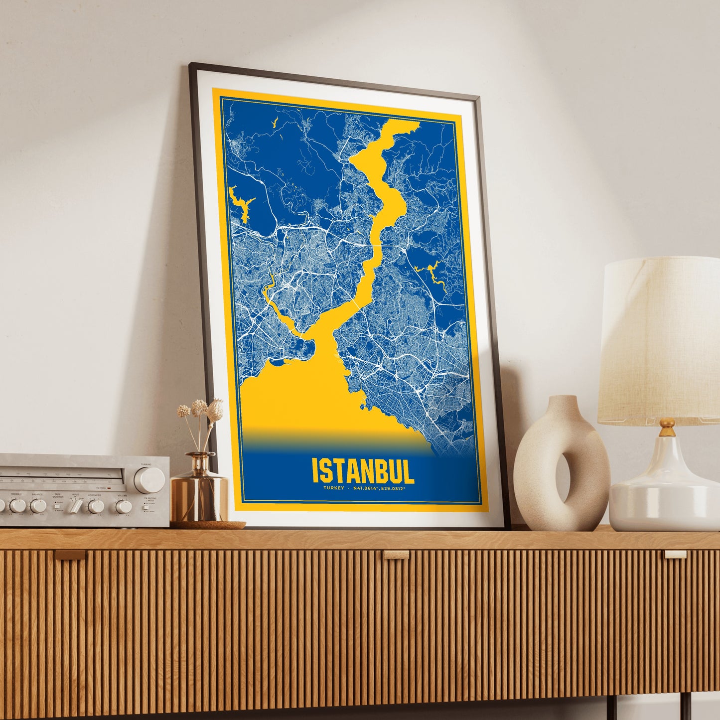 Istanbul Blockbuster Map Poster