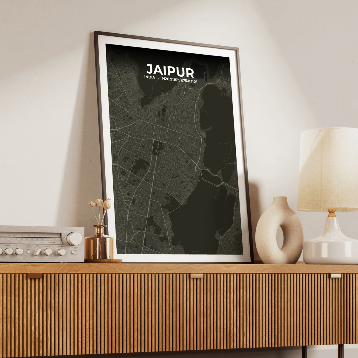 Jaipur Sable Map Poster