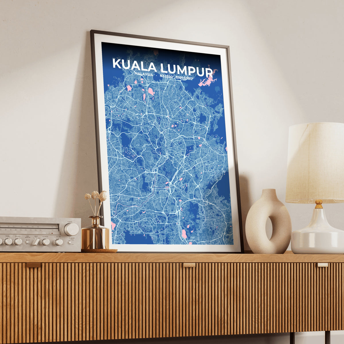 Kuala Lumpur Candy Map Poster