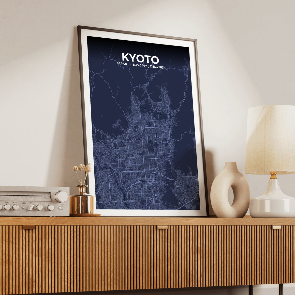 Kyoto Tide Map Poster