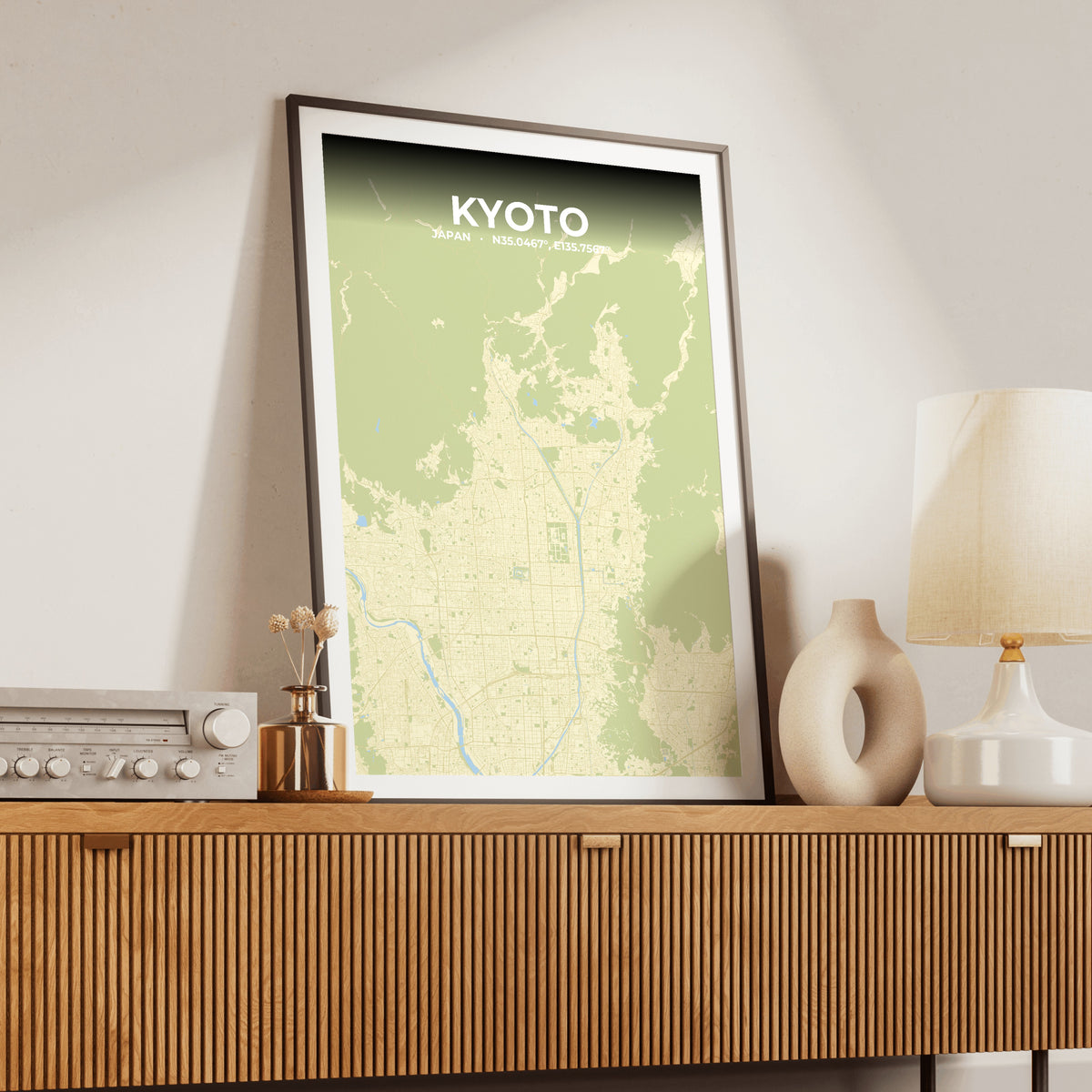 Kyoto Drift Map Poster