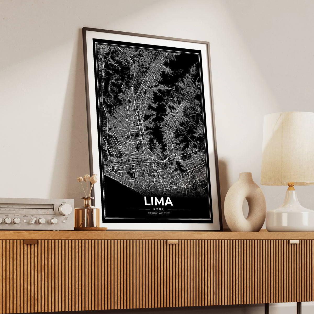 Lima Modern Map Poster