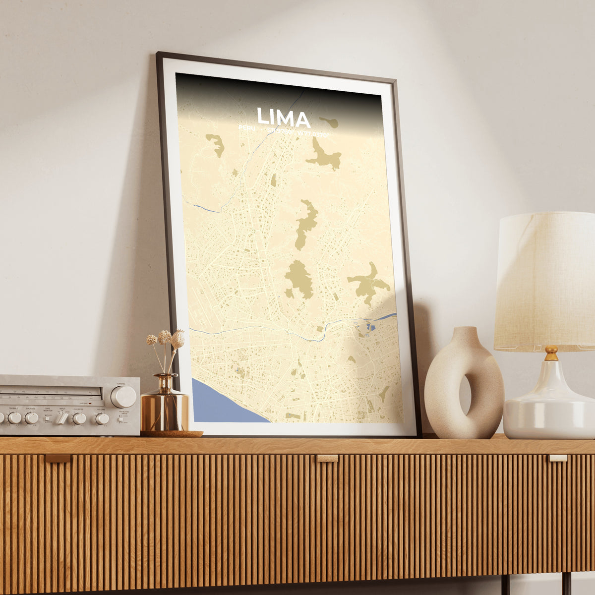 Lima Barn Map Poster