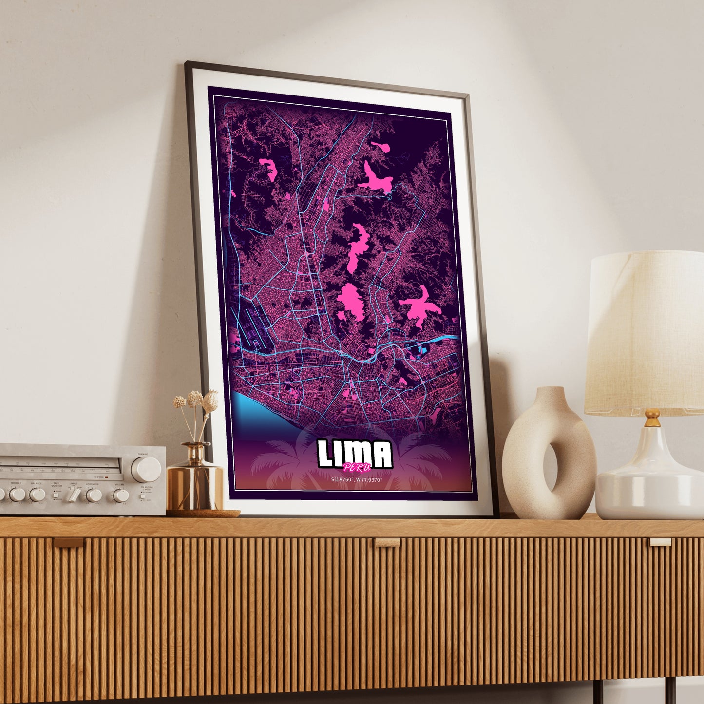 Lima GTA Map Poster