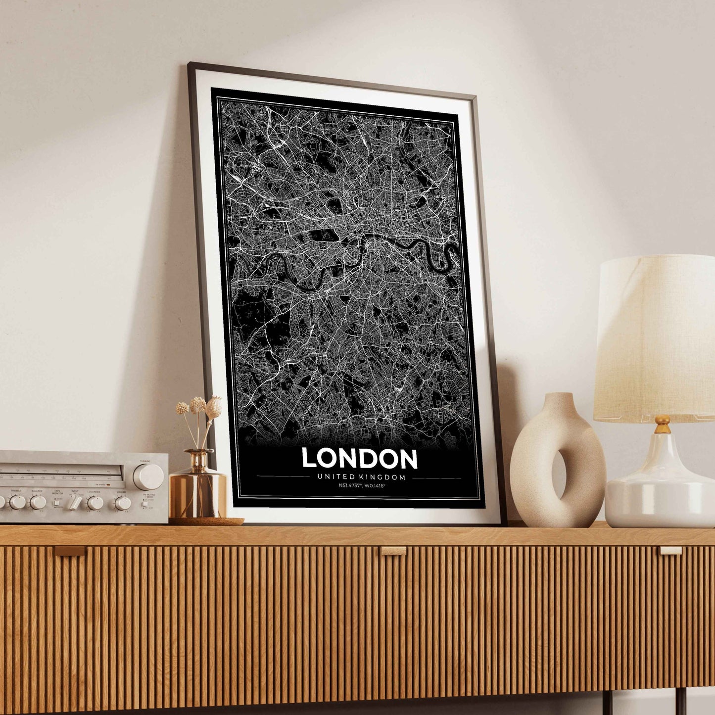 London Modern Map Poster