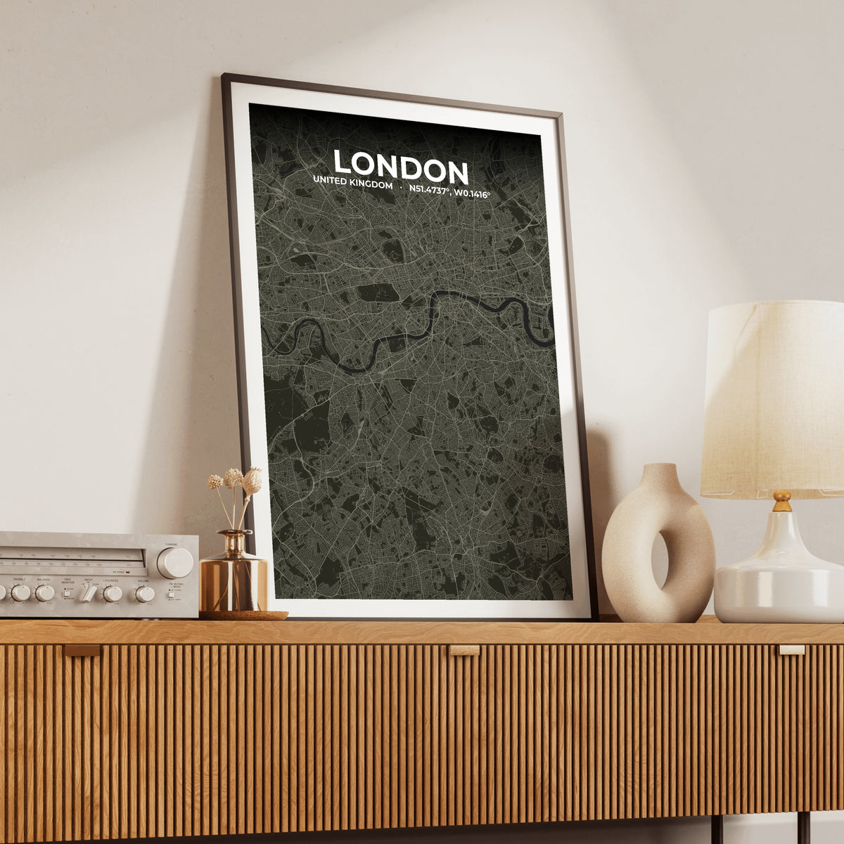 London Sable Map Poster