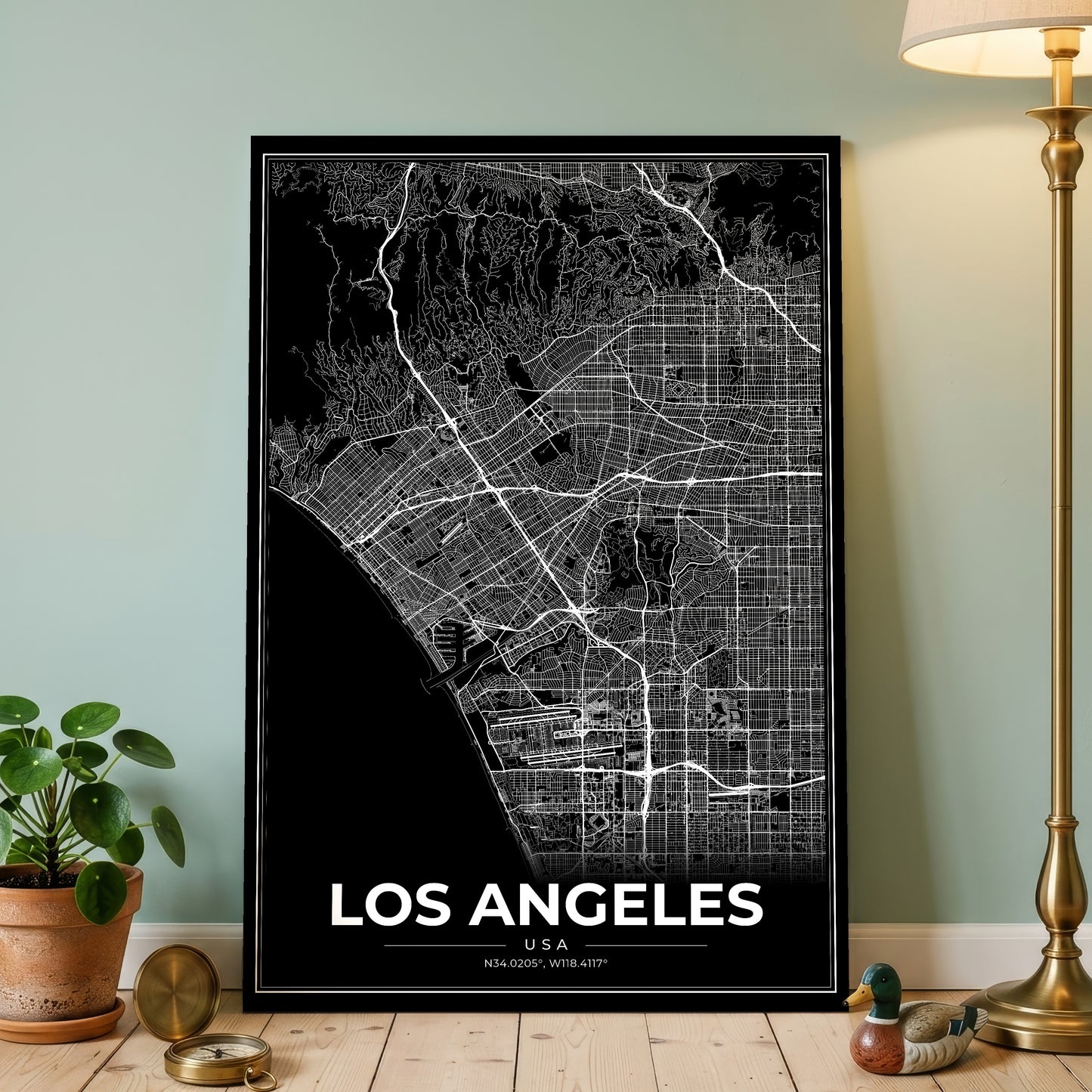 Los Angeles Modern Map Poster