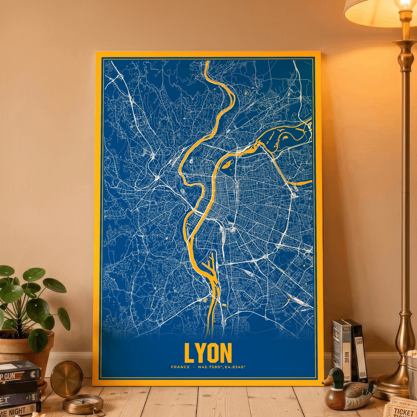 Lyon Blockbuster Map Poster