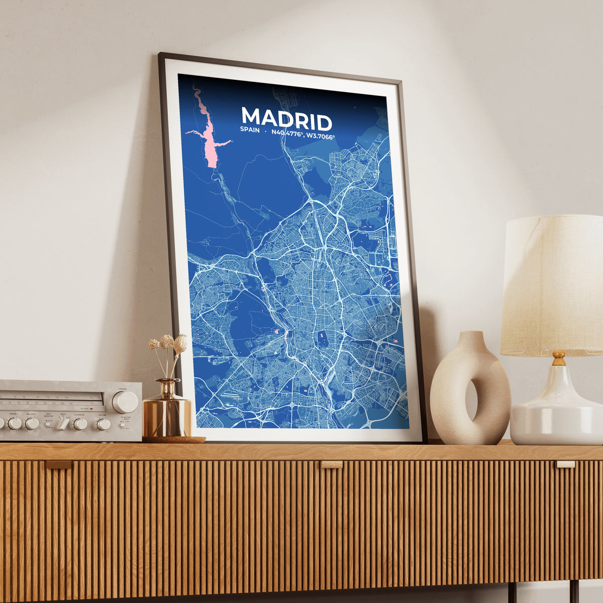 Madrid Candy Map Poster