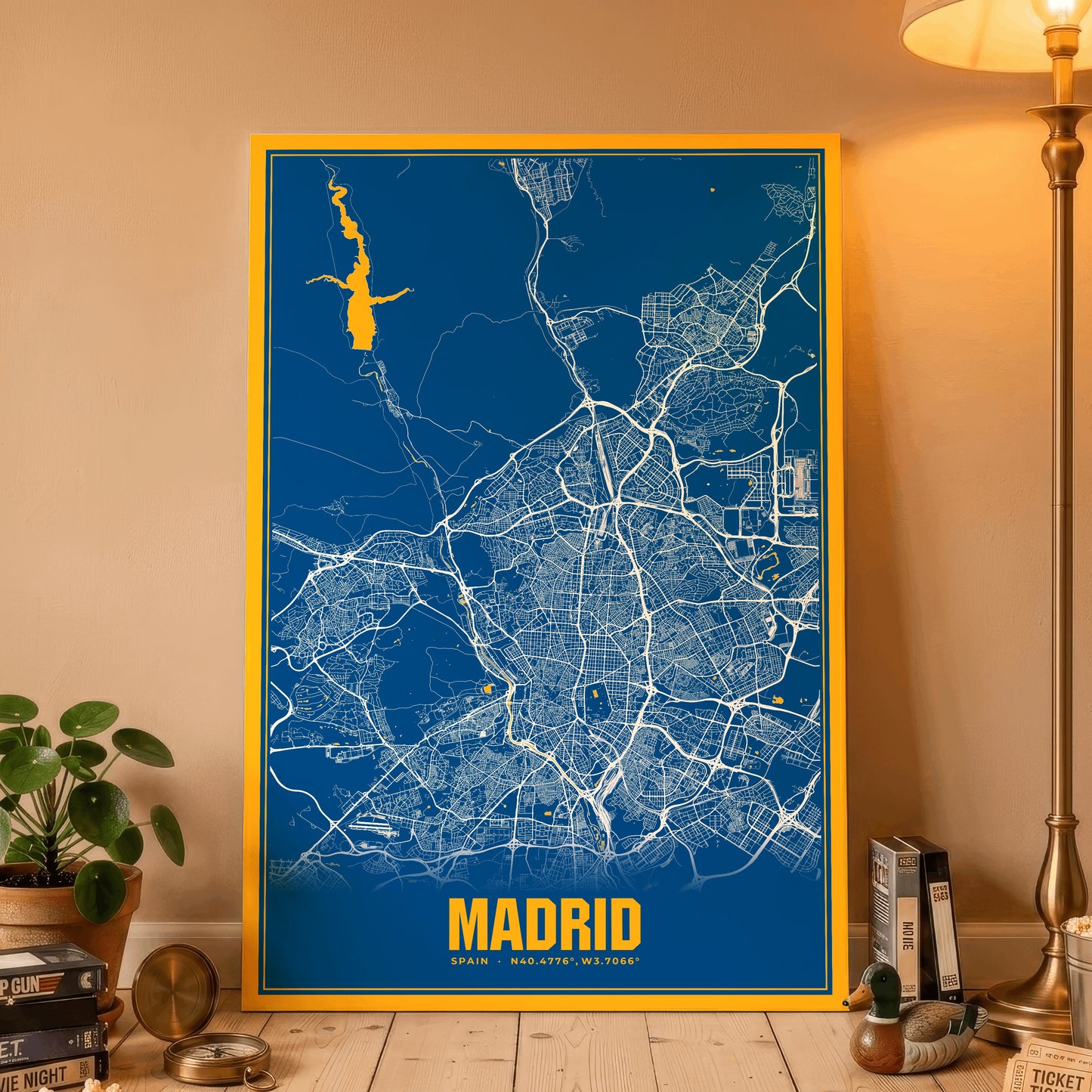 Madrid Blockbuster Map Poster