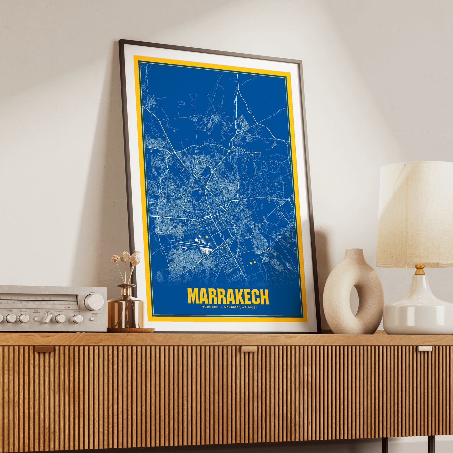 Marrakech Blockbuster Map Poster
