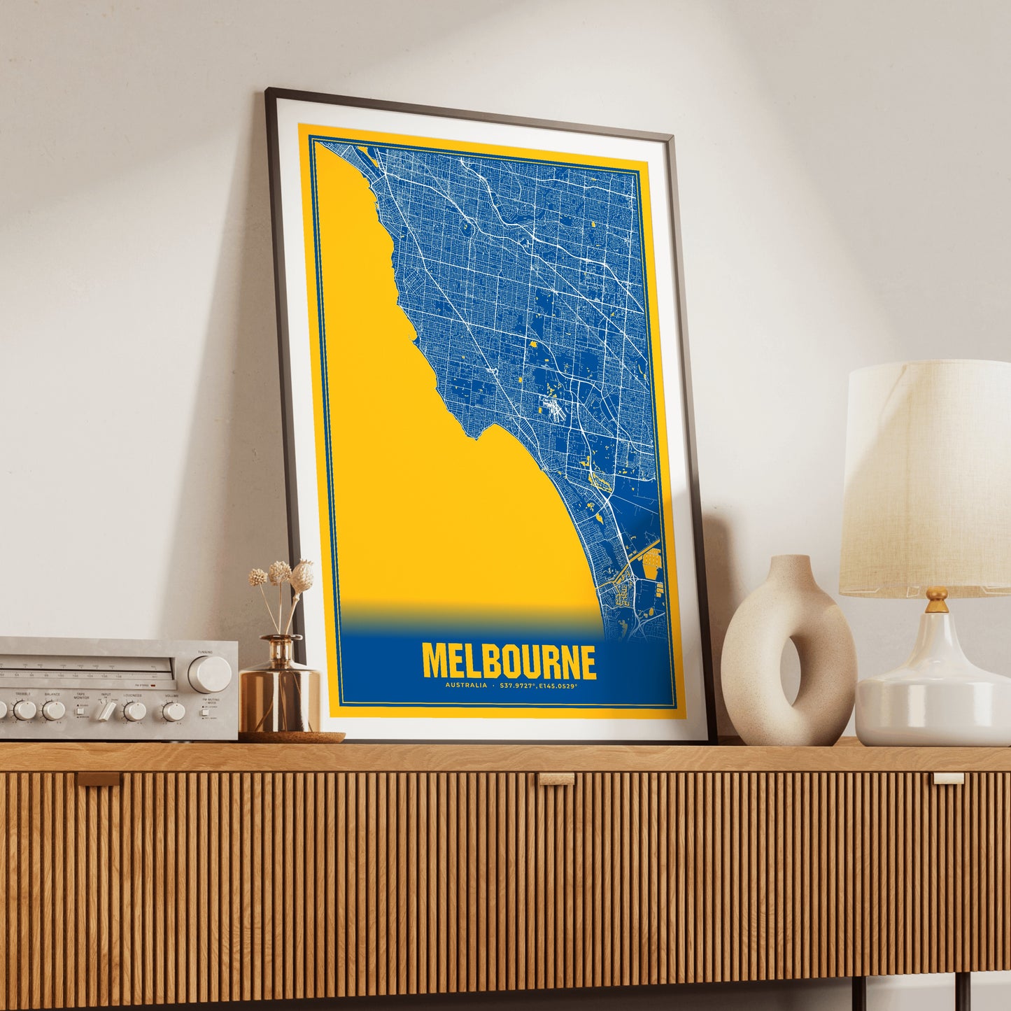 Melbourne Blockbuster Map Poster
