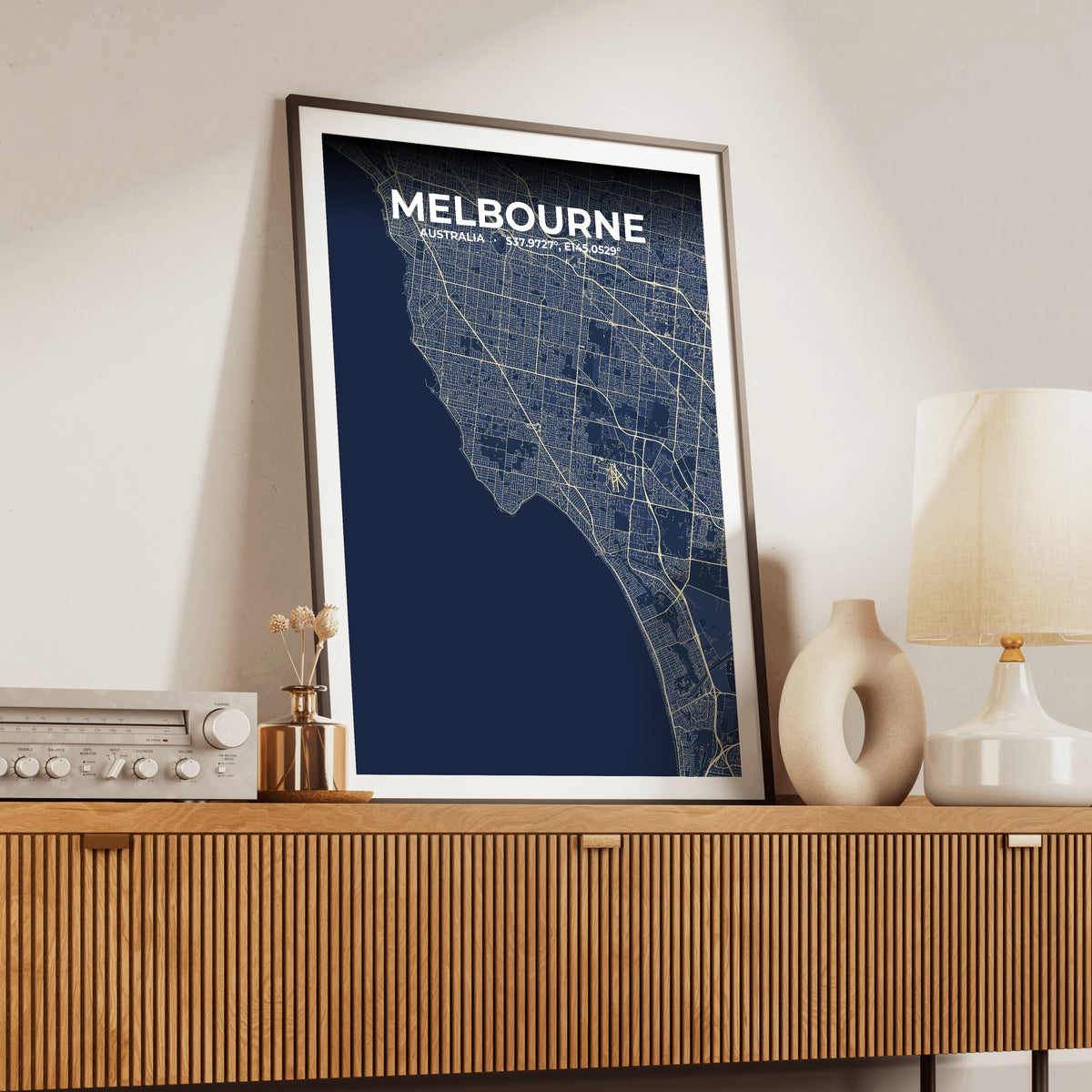 Melbourne Anchor Map Poster