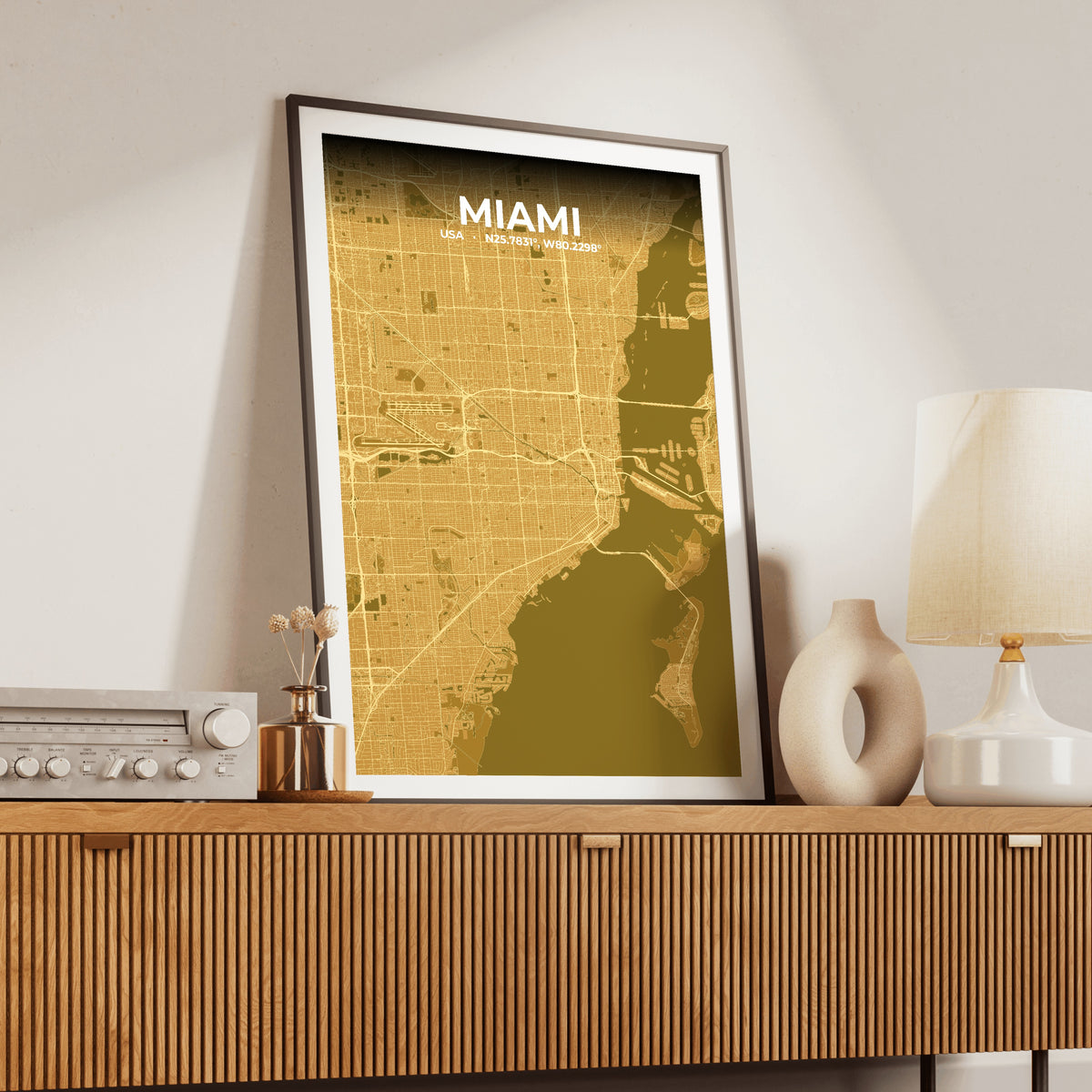 Miami Forge Map Poster