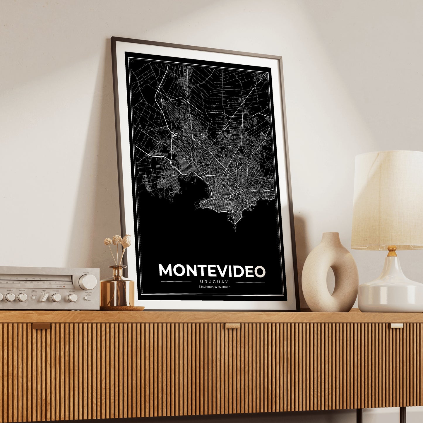 Montevideo Modern Map Poster