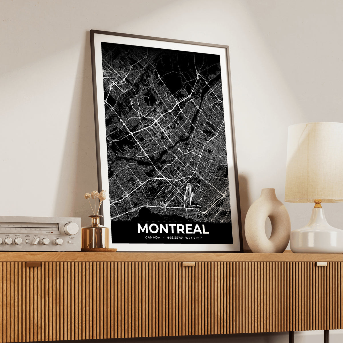 Montreal Elegant Map Poster
