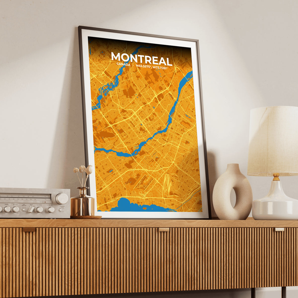 Montreal Scorch Map Poster