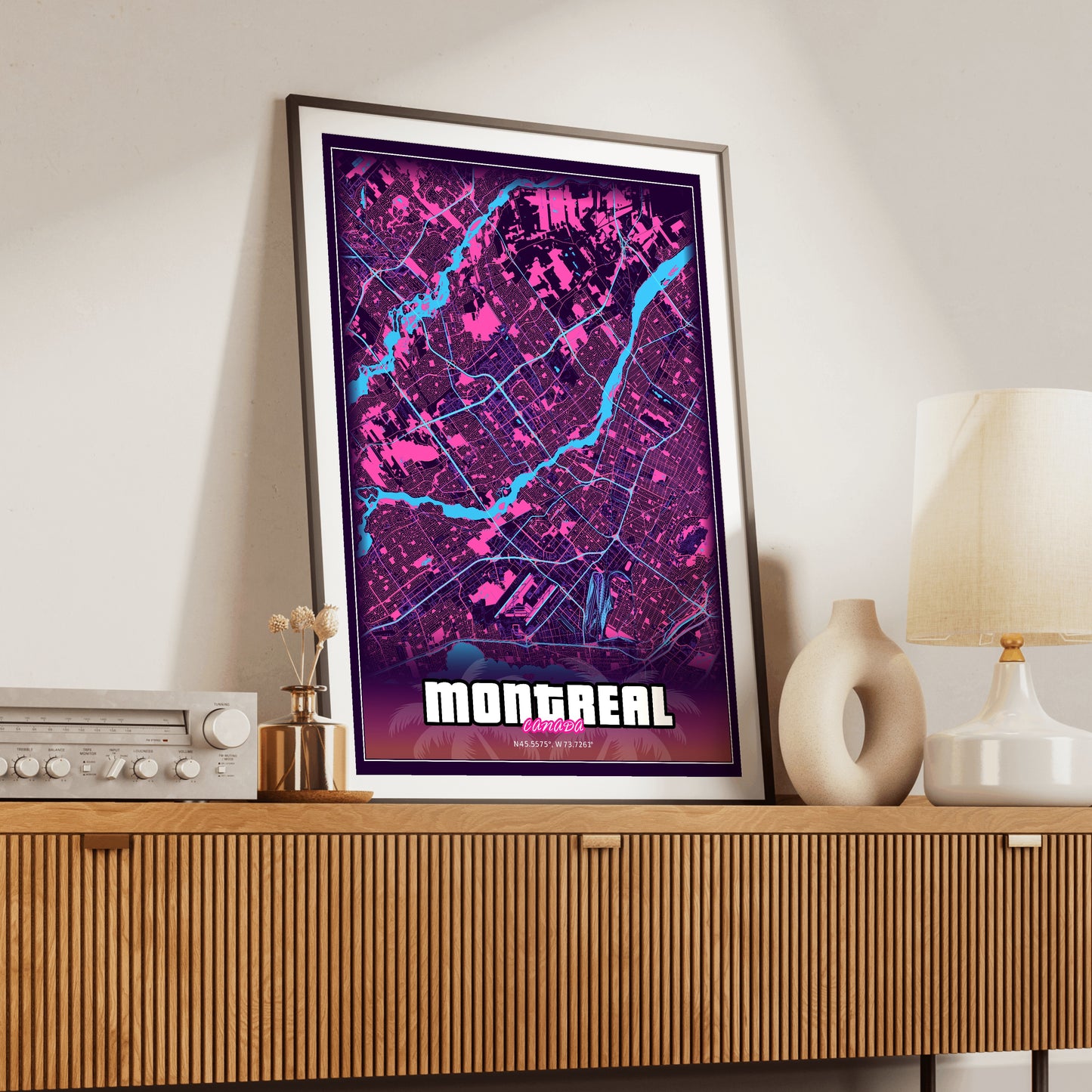 Montreal GTA Map Poster