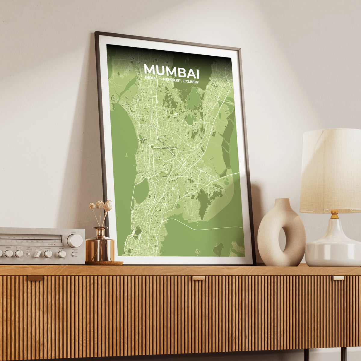 Mumbai Grove Map Poster