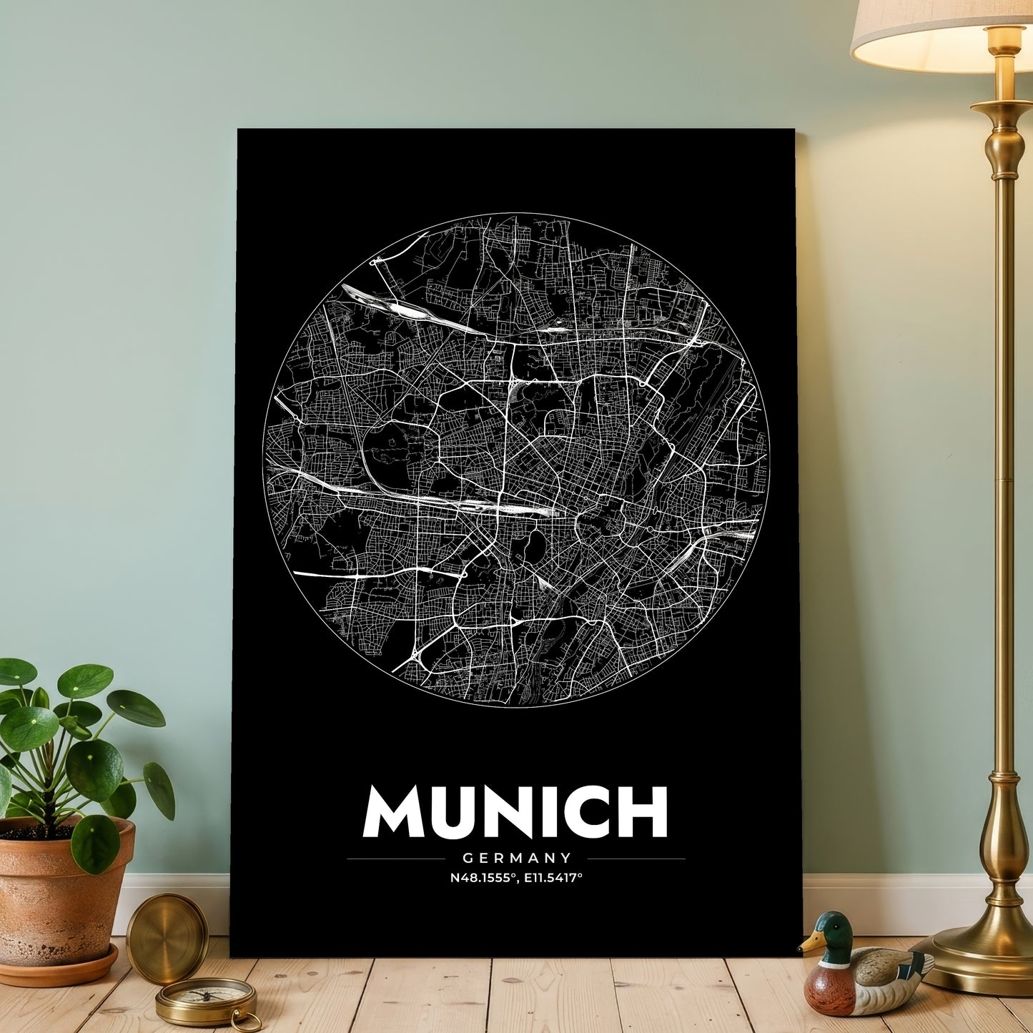 Munich Spot Map Poster