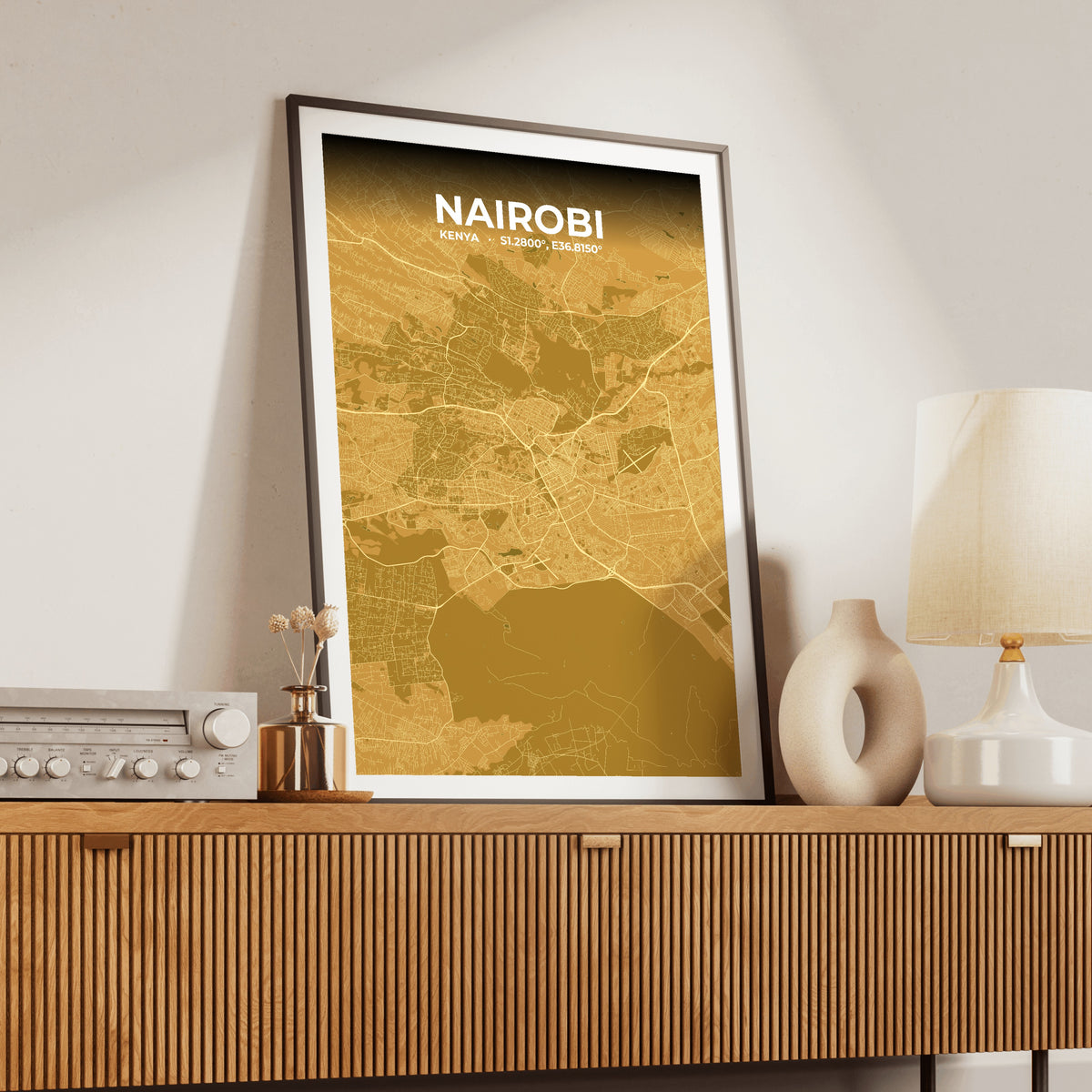 Nairobi Forge Map Poster