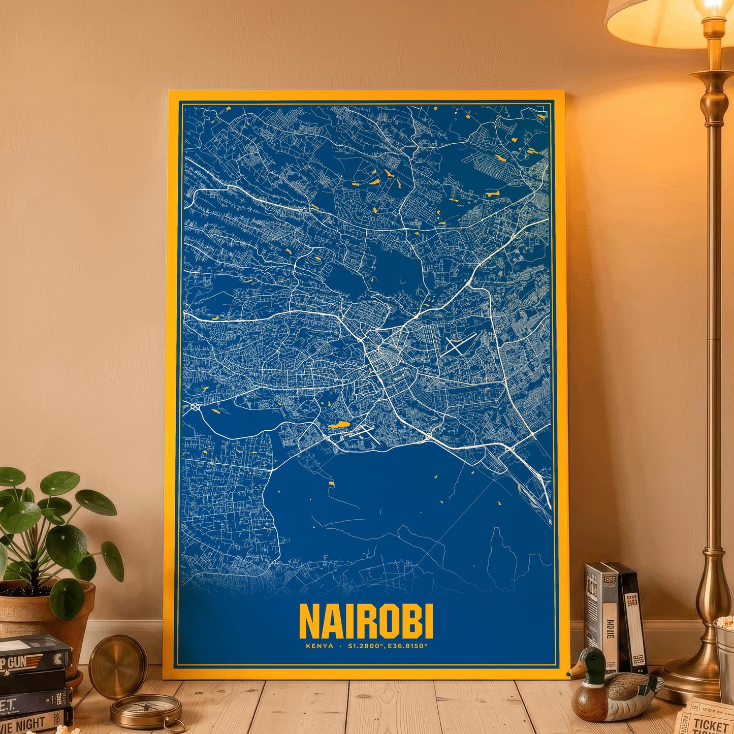 Nairobi Blockbuster Map Poster