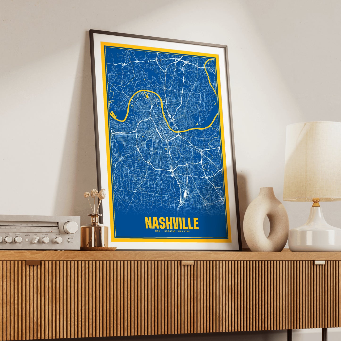 Nashville Blockbuster Map Poster