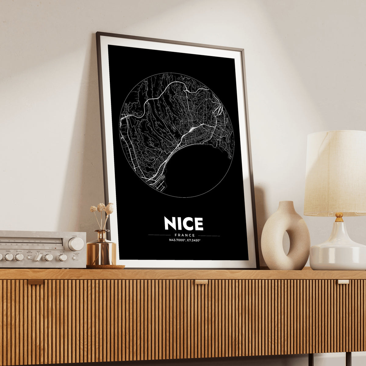 Nice Spot Map Poster
