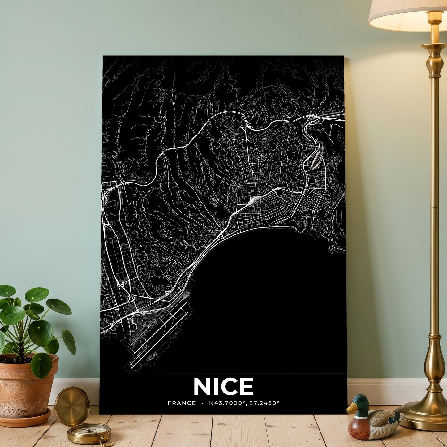 Nice Elegant Map Poster