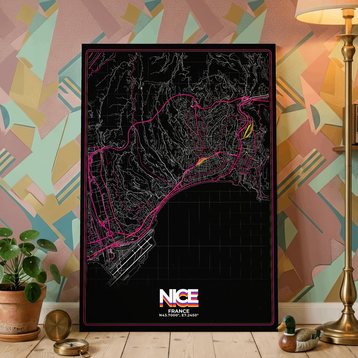 Nice Retro Map Poster