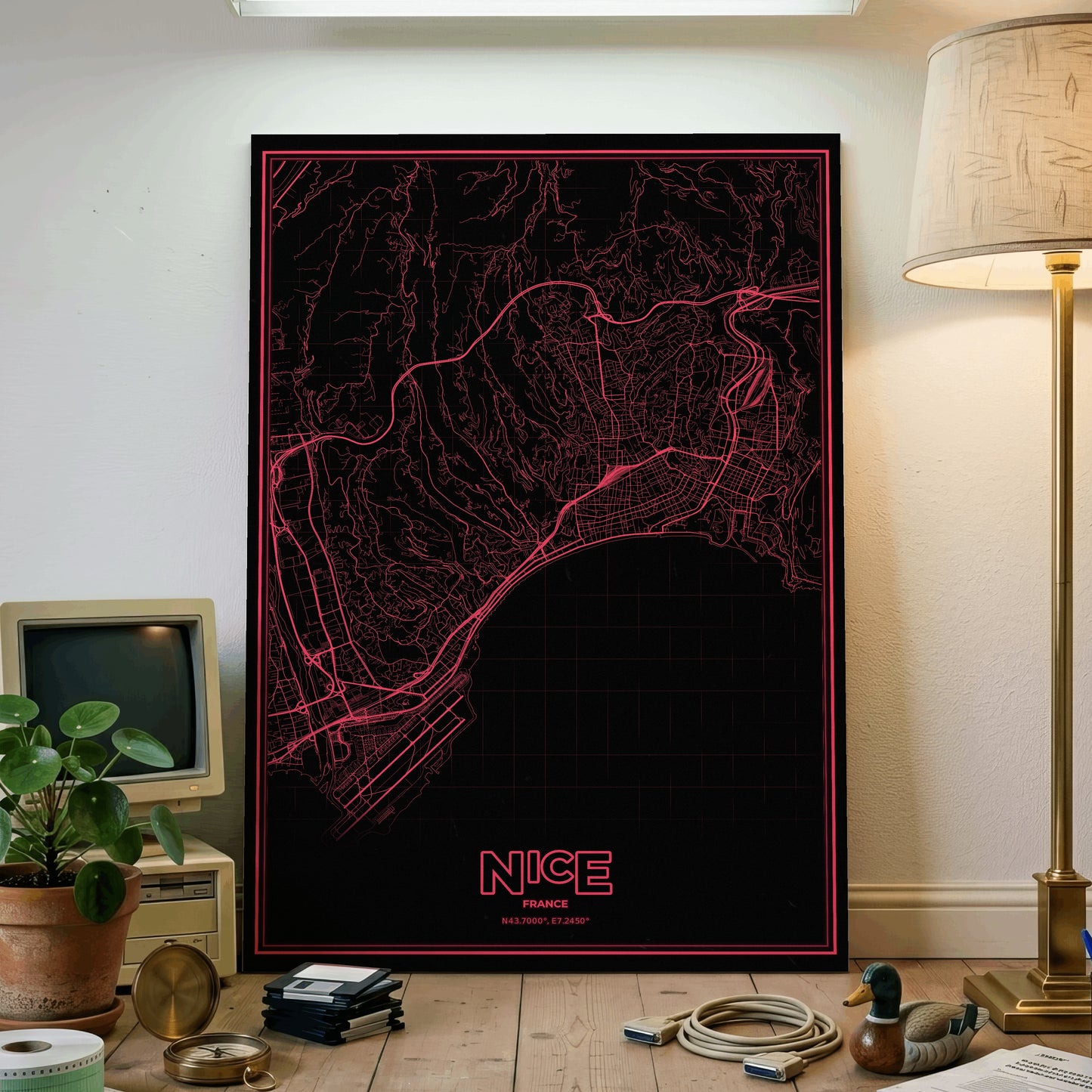 Nice Phosphor Map Poster - System Alert