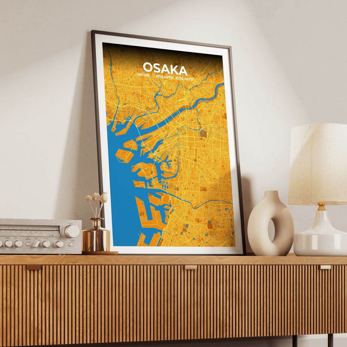 Osaka Scorch Map Poster