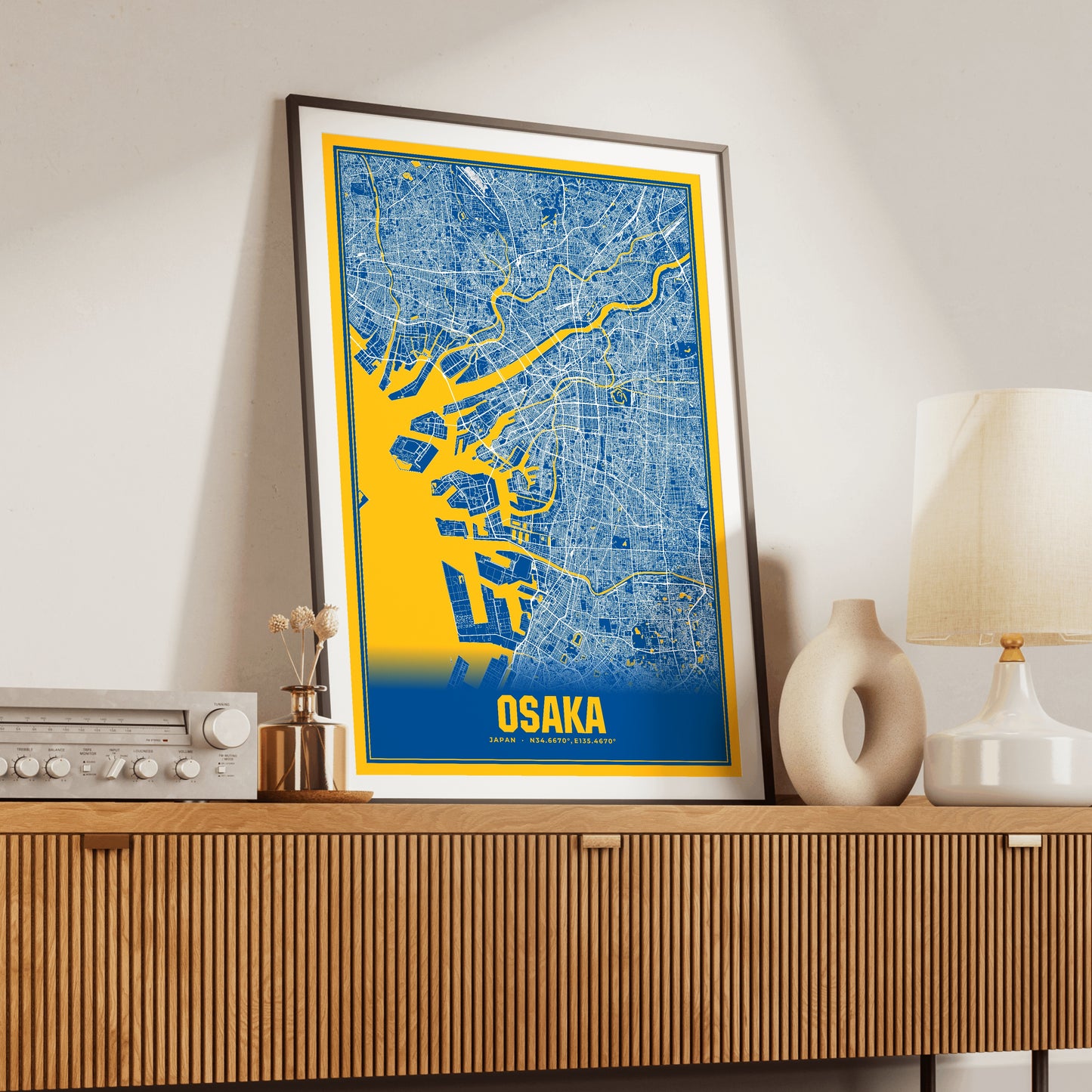 Osaka Blockbuster Map Poster