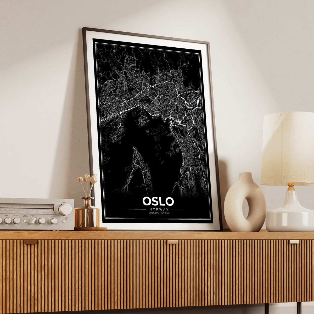 Oslo Modern Map Poster