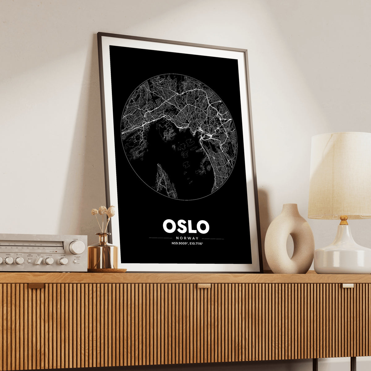 Oslo Spot Map Poster