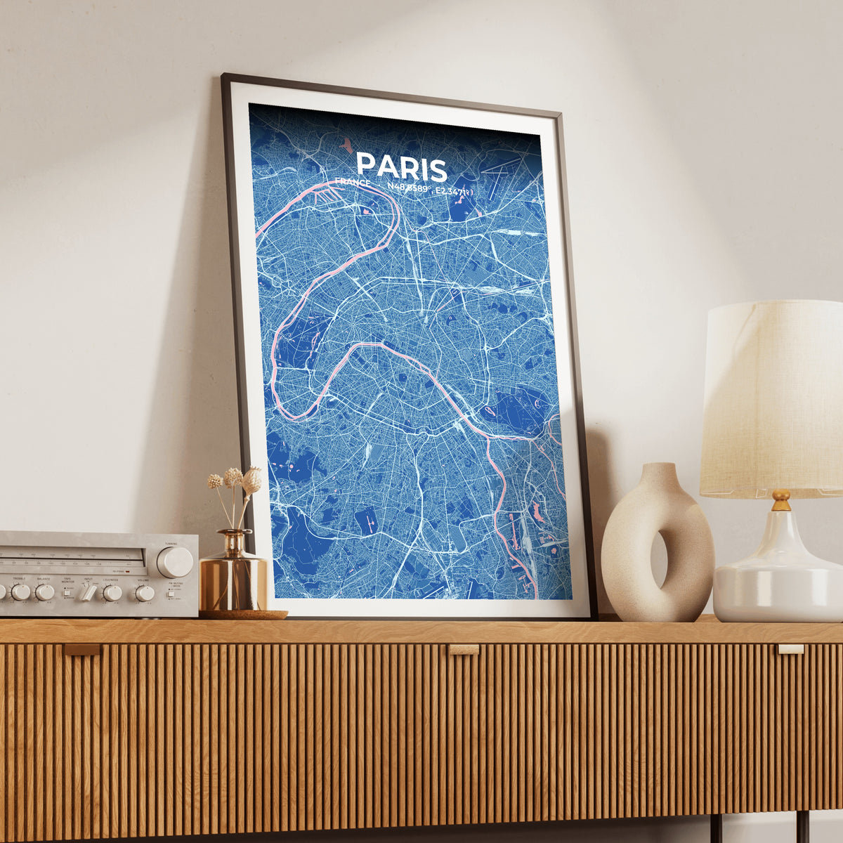 Paris Candy Map Poster