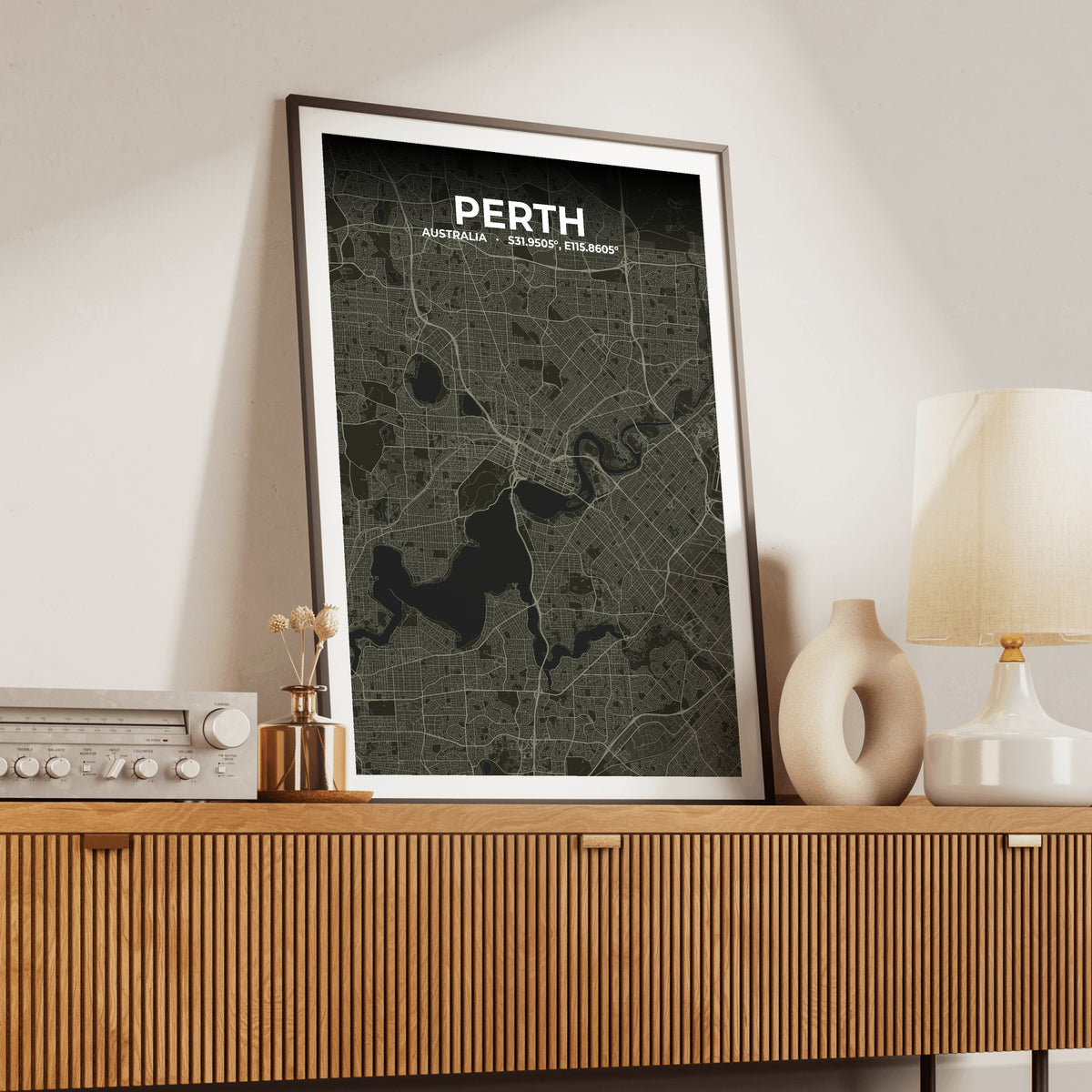 Perth Sable Map Poster