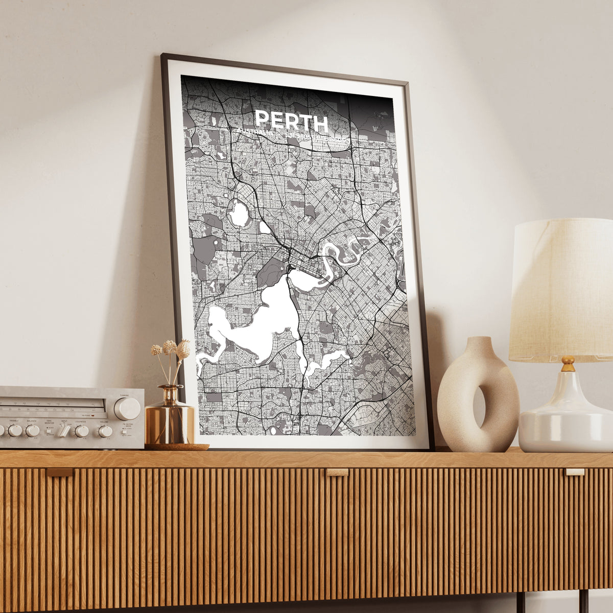 Perth Ash Map Poster