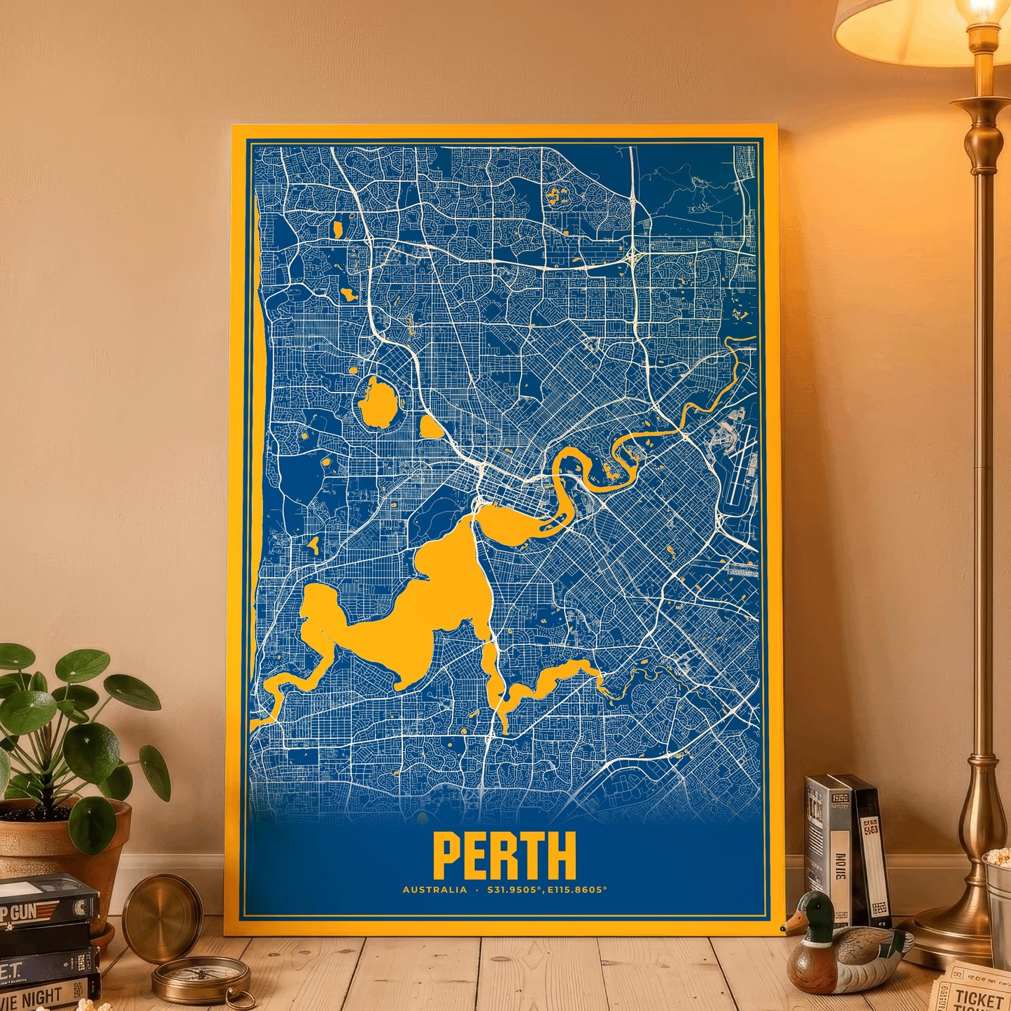 Perth Blockbuster Map Poster