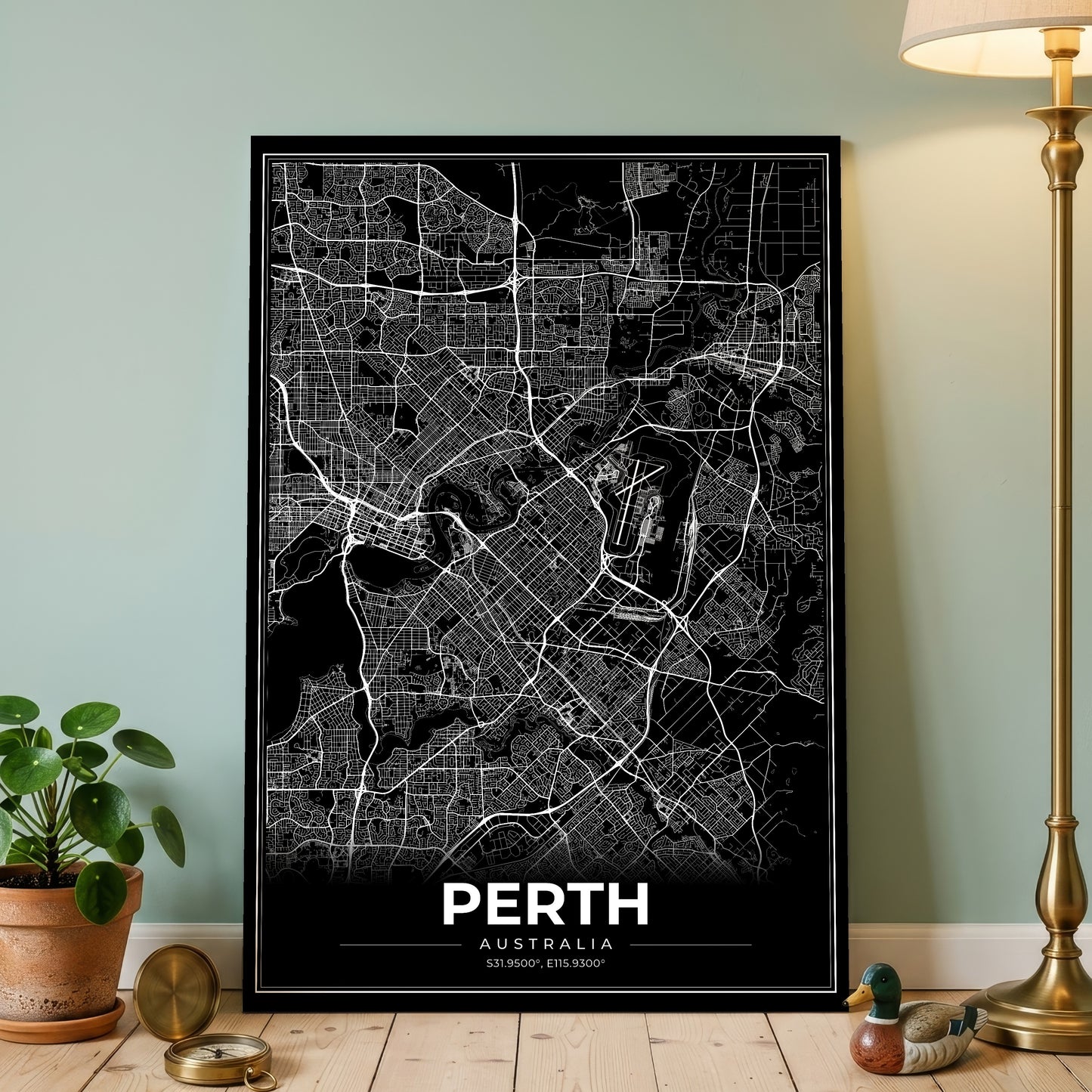 Perth Modern Map Poster